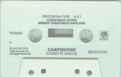 Carpenters, Christmas Song-Tape, Cintas y casetes, Historia Nuestra