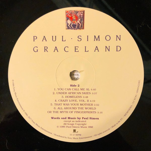 Paul Simon Graceland-LP, Vinilos, Historia Nuestra