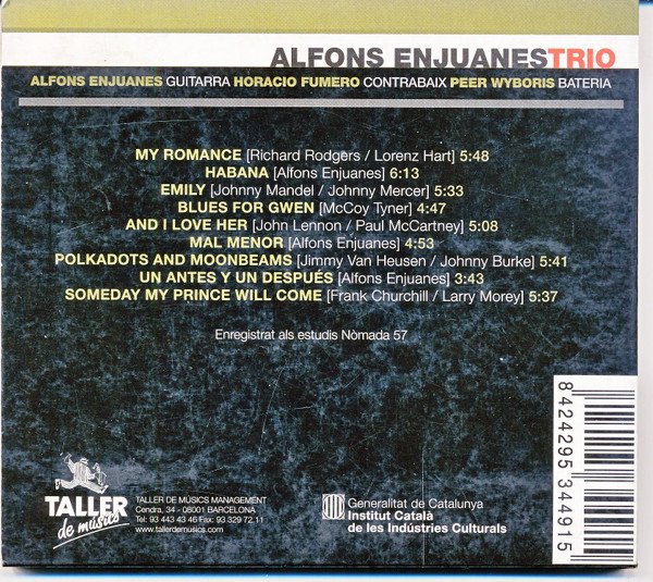 Alfons Enjuanes Trio, Alfons Enjuanes-CD, CDs, Historia Nuestra