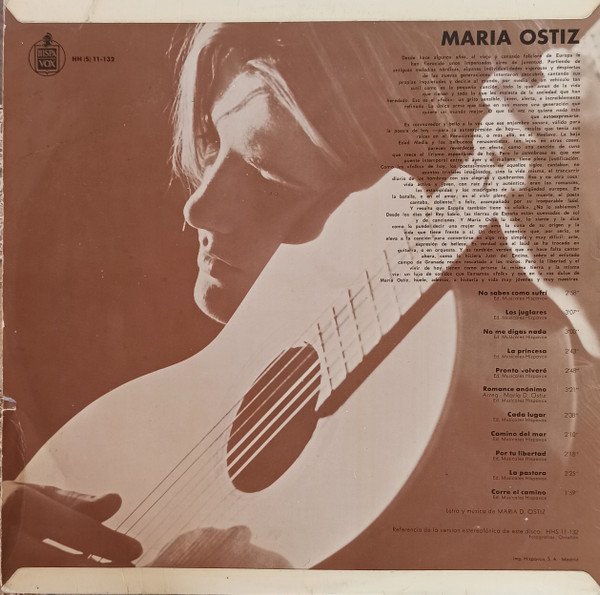 Maria Ostiz, Maria Ostiz-LP, Vinilos, Historia Nuestra