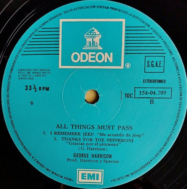George Harrison All Things Must Pass-3xLP, Vinilos, Historia Nuestra