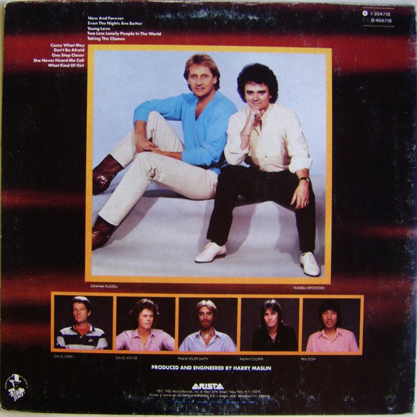 Air Supply, Now And Forever-LP, Vinilos, Historia Nuestra
