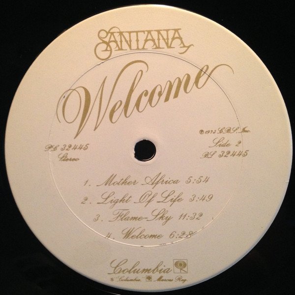 Santana Welcome-LP, Vinilos, Historia Nuestra
