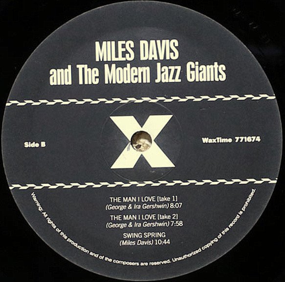 Miles Davis, Miles Davis And The Modern Jazz Giants-LP, Vinilos, Historia Nuestra