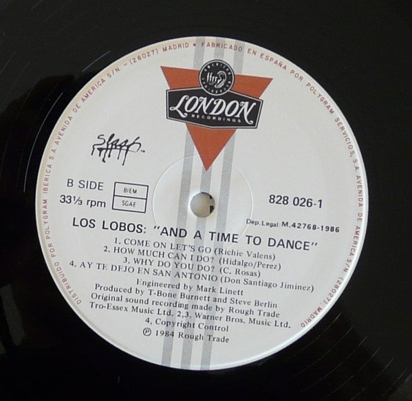 Los Lobos,  And A Time To Dance-12 inch, Vinilos, Historia Nuestra