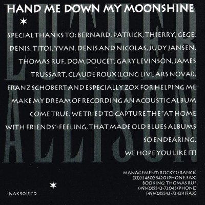 Luther Allison, Hand Me Down My Moonshine-CD, CDs, Historia Nuestra