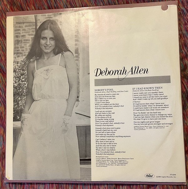 Deborah Allen, Trouble In Paradise-LP, Vinilos, Historia Nuestra