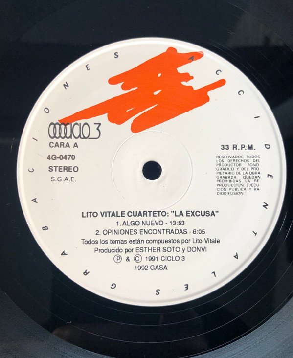 Lito Vitale Cuarteto, La Excusa-LP, Vinilos, Historia Nuestra