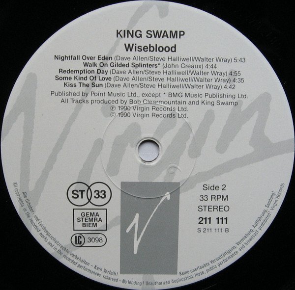 King Swamp Wiseblood-LP, Vinilos, Historia Nuestra