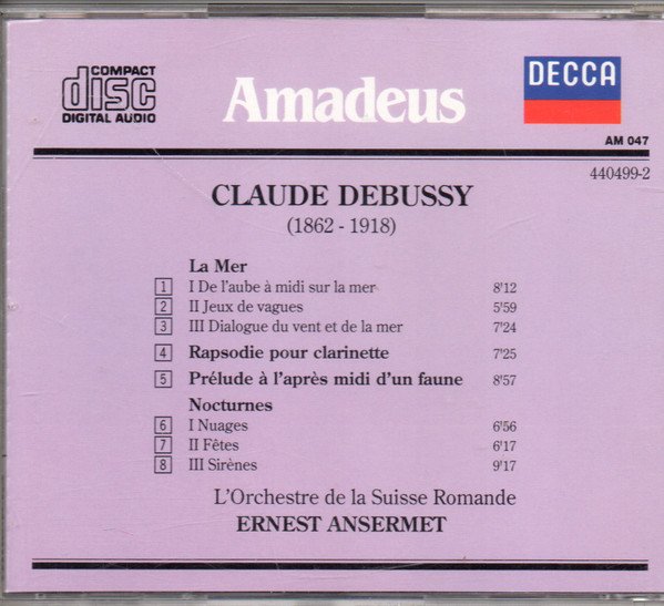 Claude Debussy Orquesta De La Suisse-CD, CDs, Historia Nuestra