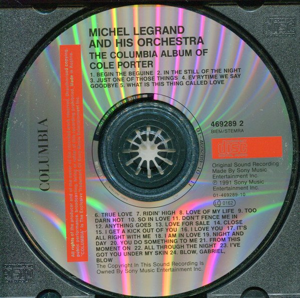 Michel Legrand The Columbia Album Of Cole Porter-CD, CDs, Historia Nuestra