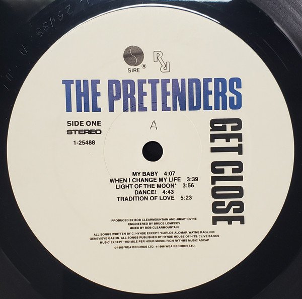 The Pretenders Get Close-LP, Vinilos, Historia Nuestra