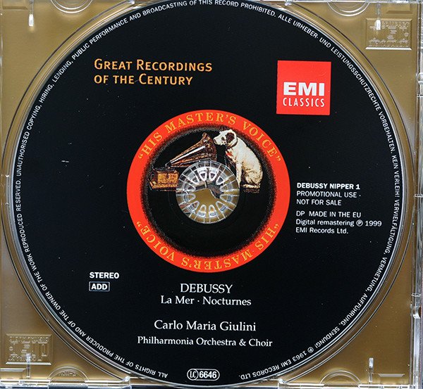 Claude Debussy Carlo Maria, La Mer  Nocturnes-CD, CDs, Historia Nuestra