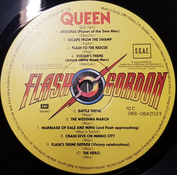 Queen Flash Gordon (Original Soundtrack Music)-LP, Vinilos, Historia Nuestra