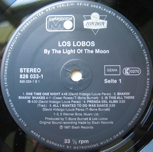 Los Lobos, By The Light Of The Moon-LP, Vinilos, Historia Nuestra