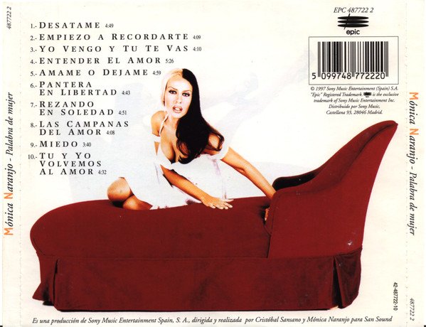 Mónica Naranjo, Palabra De Mujer-CD, CDs, Historia Nuestra