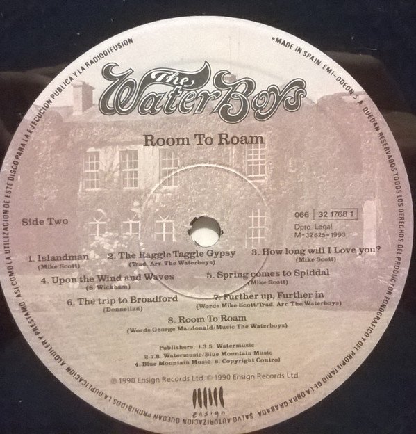 The WaterBoys, Room To Roam-LP, Vinilos, Historia Nuestra