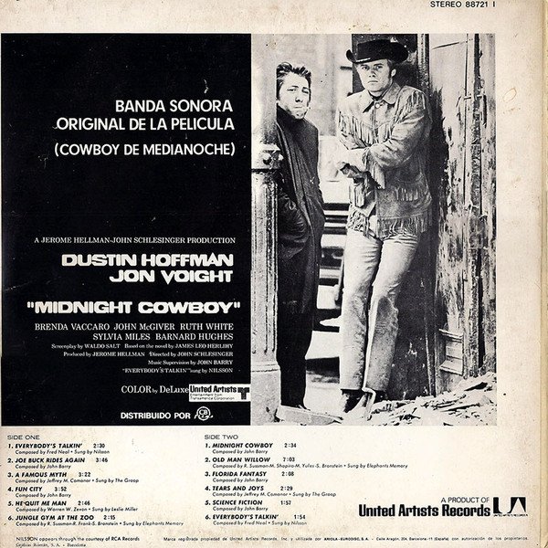 Various, Midnight Cowboy Banda Sonora -LP, Vinilos, Historia Nuestra
