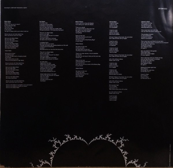 Michael Oldfield, Heaven's Open-LP, Vinilos, Historia Nuestra