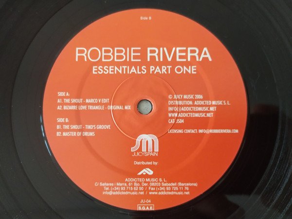 Robbie Rivera Essentials Part One-12, Vinilos, Historia Nuestra