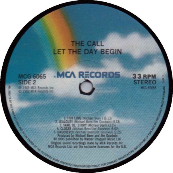 The Call, Let The Day Begin-LP, Vinilos, Historia Nuestra