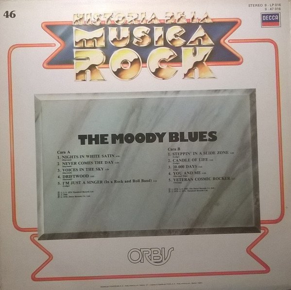 The Moody Blues, The Moody Blues-LP, Vinilos, Historia Nuestra