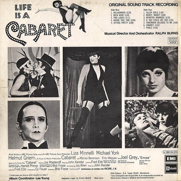 Ralph Burns Cabaret - Original Soundtrack Recording-LP, Vinilos, Historia Nuestra