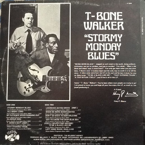 T-Bone Walker Stormy Monday Blues-LP, Vinilos, Historia Nuestra