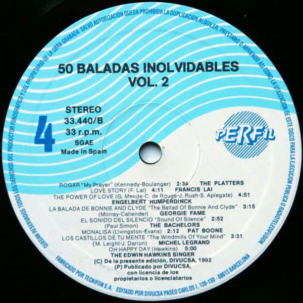 Various 50 Baladas Inolvidables -3xLP, Vinilos, Historia Nuestra