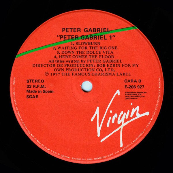 Peter Gabriel Peter Gabriel-LP, Vinilos, Historia Nuestra