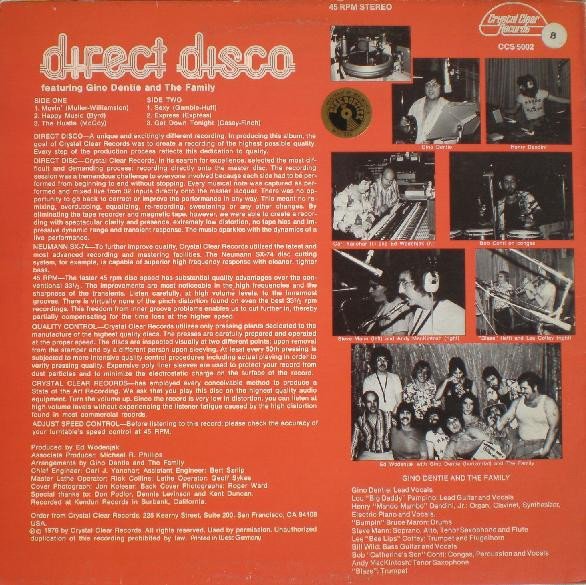 Gino Dentie And The Family Direct Disco-12, Vinilos, Historia Nuestra