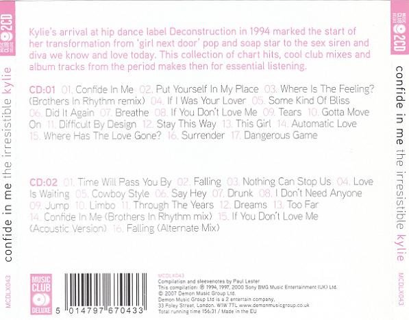 Kylie, Confide In Me (The Irresistible Kylie)-CD, El Sonido del Futuro, Hoy: Explora los CD de Historia Nuestra, historianuestra.com