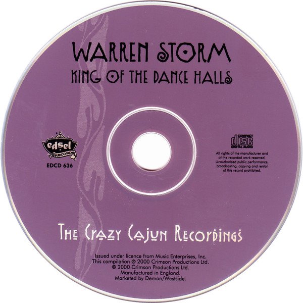 Warren Storm, King Of The Dance Halls-CD, CDs, Historia Nuestra