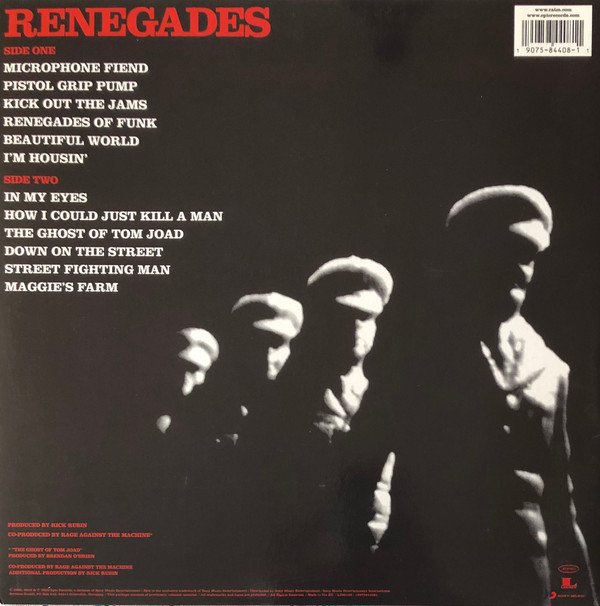 Rage Against The Machine Renegades-LP, Vinilos, Historia Nuestra