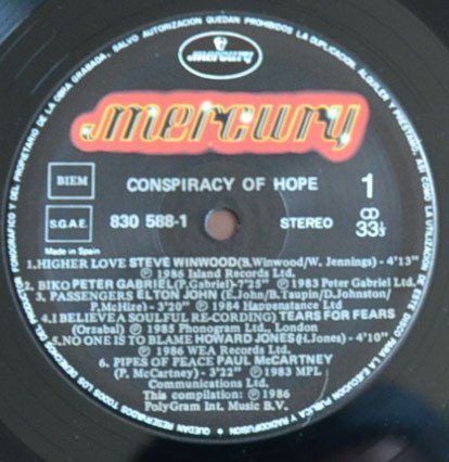 Various Conspiracy Of Hope-LP, Vinilos, Historia Nuestra