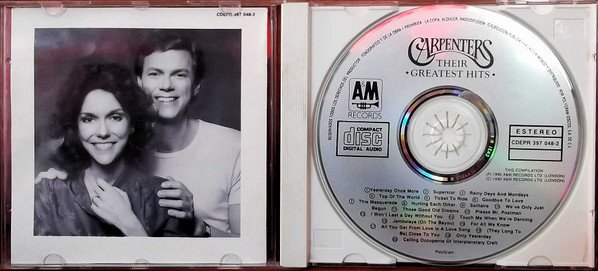 Carpenters, Their Greatest Hits-CD, CDs, Historia Nuestra