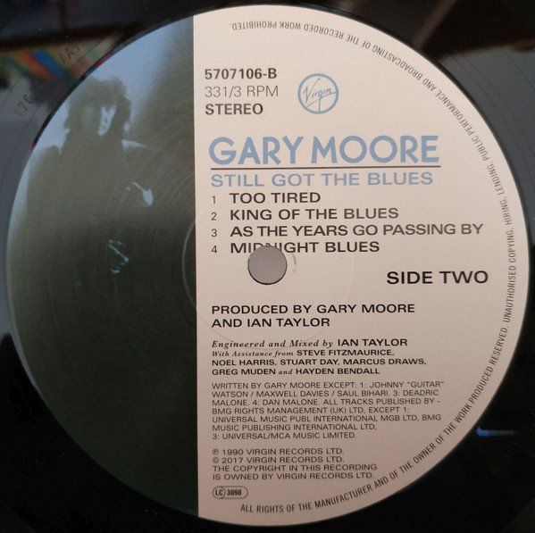 Gary Moore Still Got The Blues-LP, Vinilos, Historia Nuestra