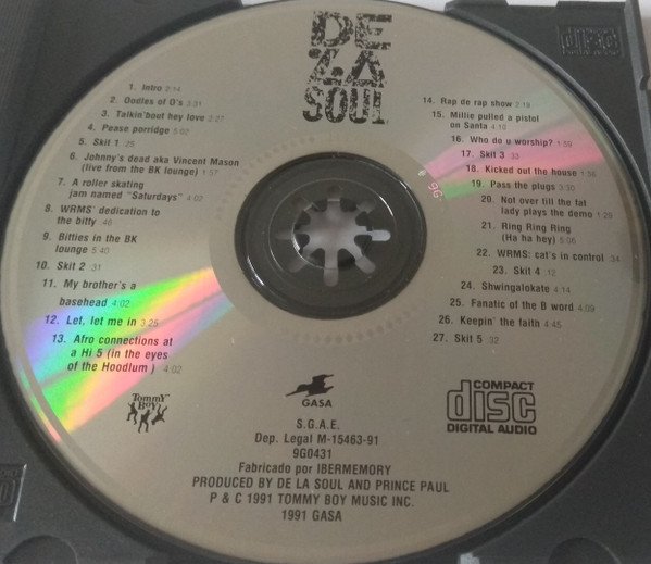 De La Soul, De La Soul Is Dead-CD, CDs, Historia Nuestra