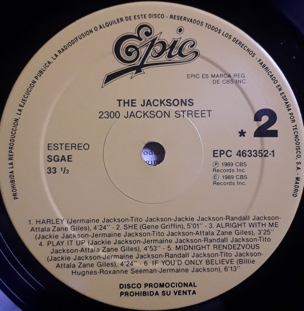 The Jacksons 2300 Jackson Street-LP, Vinilos, Historia Nuestra