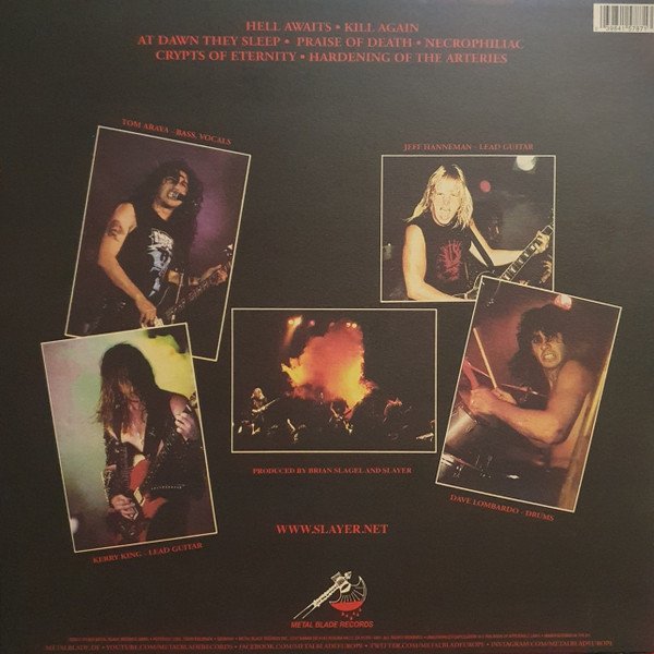 Slayer Hell Awaits-LP, Vinilos, Historia Nuestra