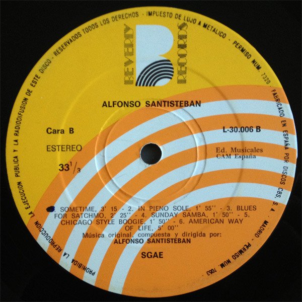 Alfonso Santisteban, Alfonso Santisteban-LP, Vinilos, Historia Nuestra