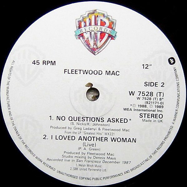 Fleetwood Mac Hold Me-12, Vinilos, Historia Nuestra