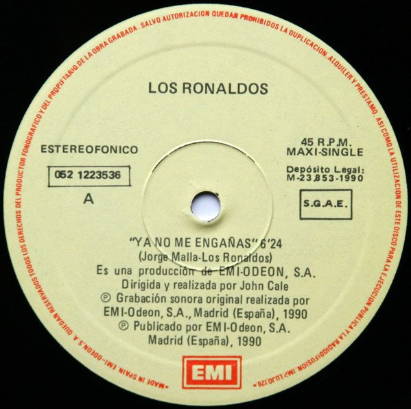 Los Ronaldos, Ya No Me Engañas-12 inch, Vinilos, Historia Nuestra