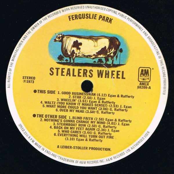 Stealers Wheel Ferguslie Park-LP, Vinilos, Historia Nuestra