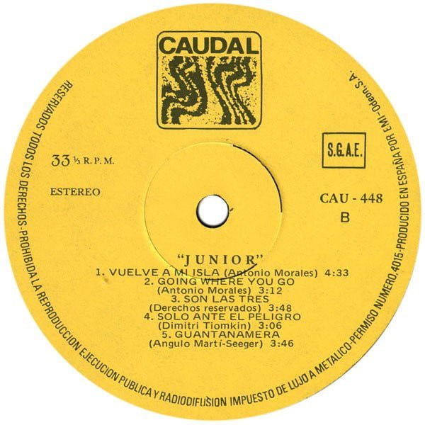 Junior Junior-LP, Vinilos, Historia Nuestra