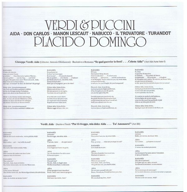 Placido Domingo Verdi & Puccini-LP, Vinilos, Historia Nuestra