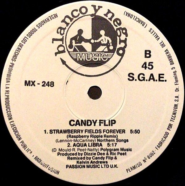 Candy Flip, Strawberry Fields Forever-12 inch, Vinilos, Historia Nuestra