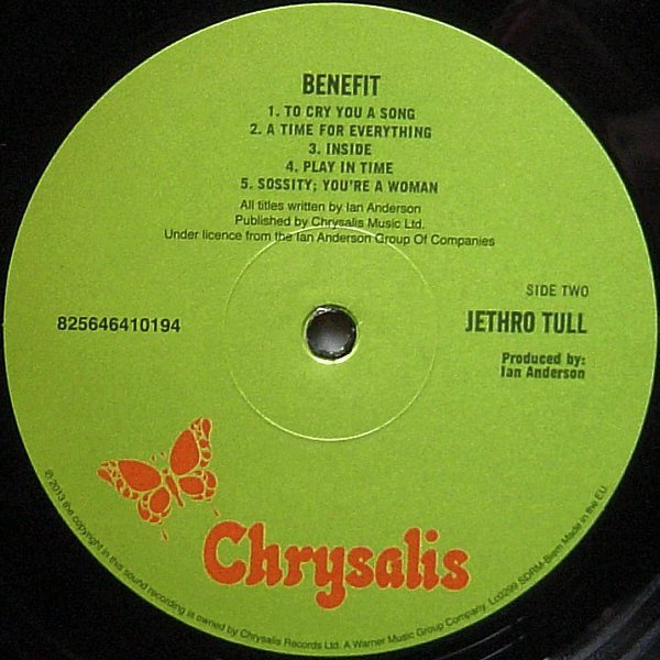 Jethro Tull Benefit-LP, Vinilos, Historia Nuestra