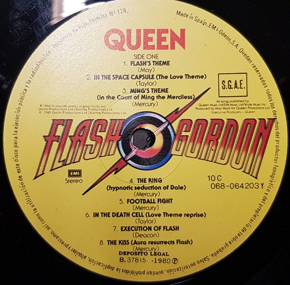 Queen Flash Gordon (Original Soundtrack Music)-LP, Vinilos, Historia Nuestra