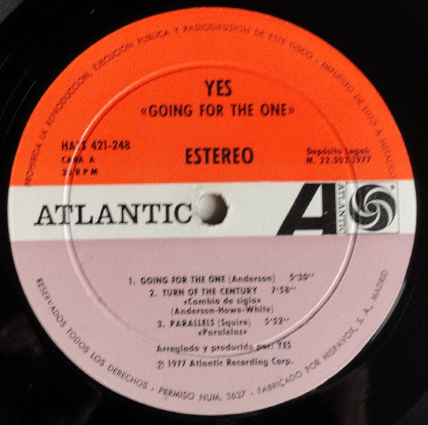 Yes, Going For The One-LP, Vinilos, Historia Nuestra